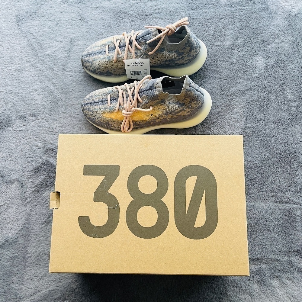 Adidas yeezy 380 mist reflective men size 8
